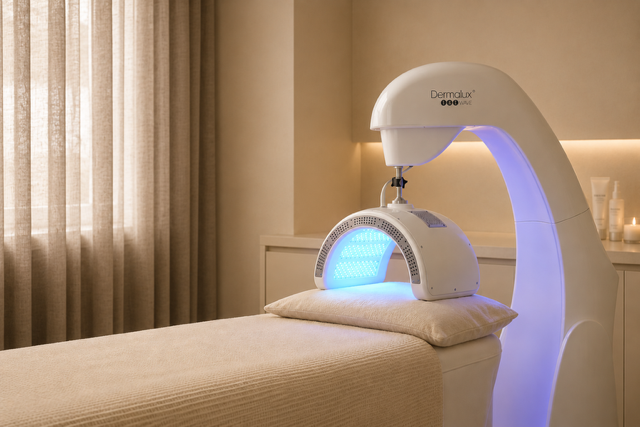 Dermalux LED-lichttherapie met blauw licht